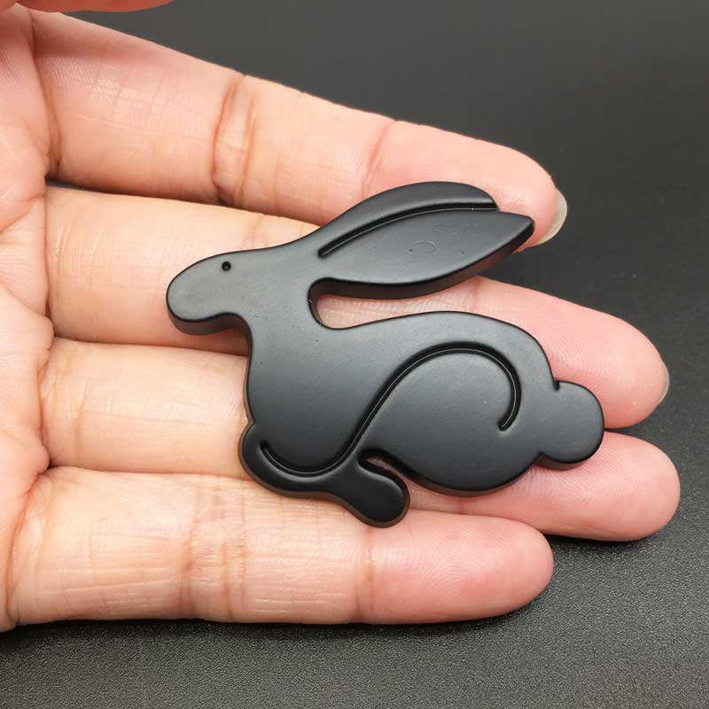 3D Metal Running Rabbit logo Car Stickers For Volkswagen Polo Golf 3 4 5 6 7 GTI Car Body Trunk Emblem Badge Decal Car Sticker