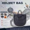 Motorcycle Helmet Bag,Black Nylon Durable Drawstring Bag for Riding Bicycle Motorcycle Sport Gym