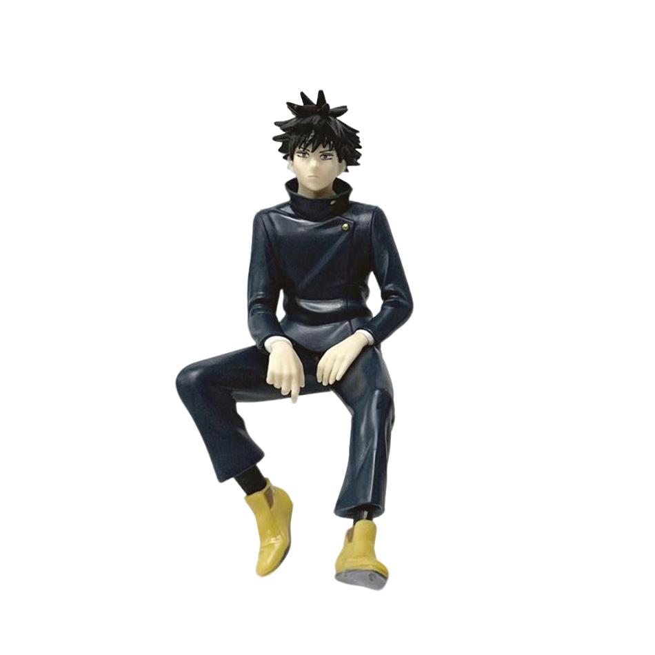 Статуя Сатору Годжо Фигурка Jujutsu Kaisen Гэто Сугуру Сидячая Поза Фигурки Действия Тюремная Сфера Модель Аниме ПВХ Украшение Игрушки