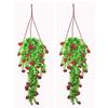 @ Artificial Flower Bunch With Pot Red And Green Color 2 Bucket W692 Zr779-60%Off