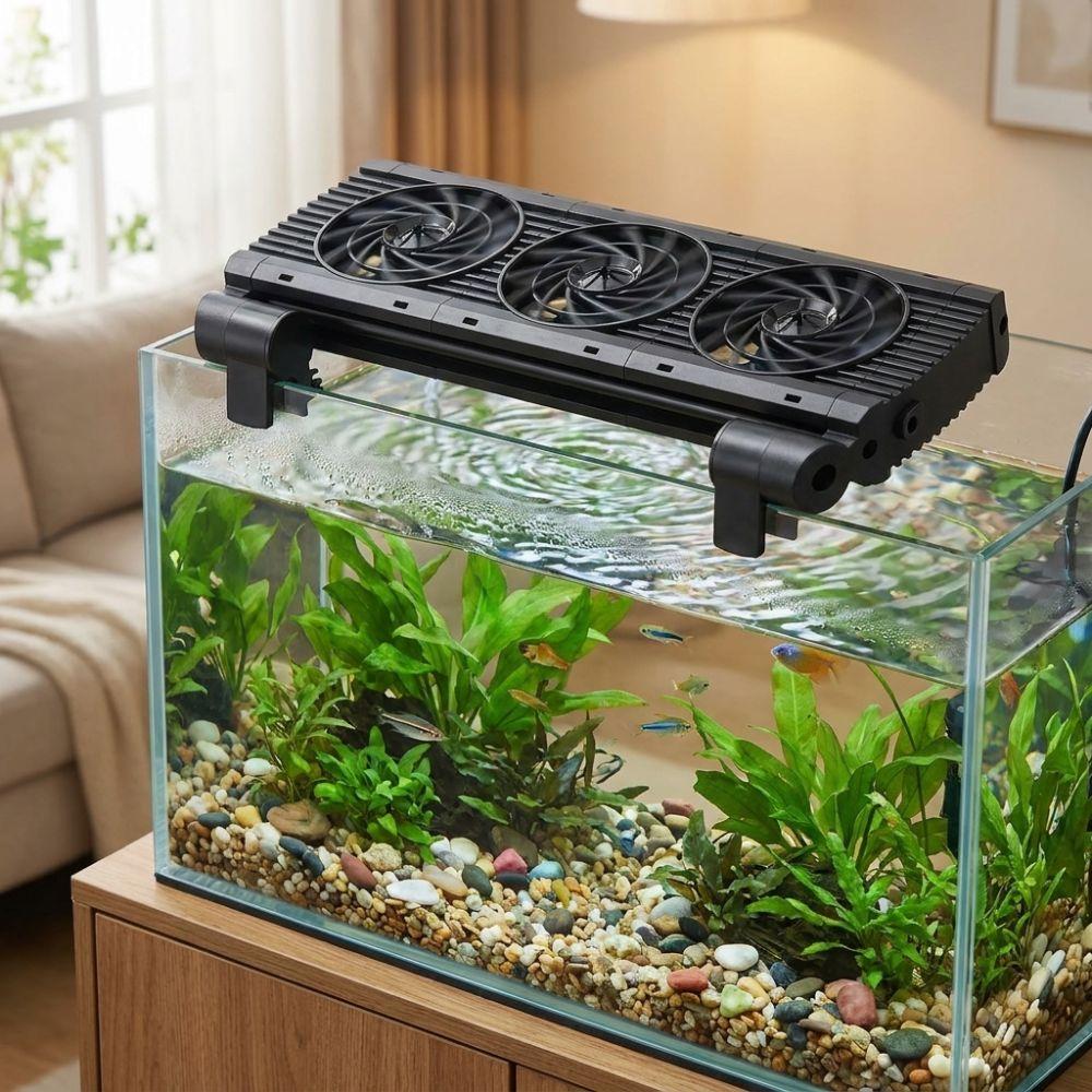 Variable Speed Fish Tank Chiller Fan 1/2/3/4/5/6 Head Aquarium External Fan Shrimp Tank
