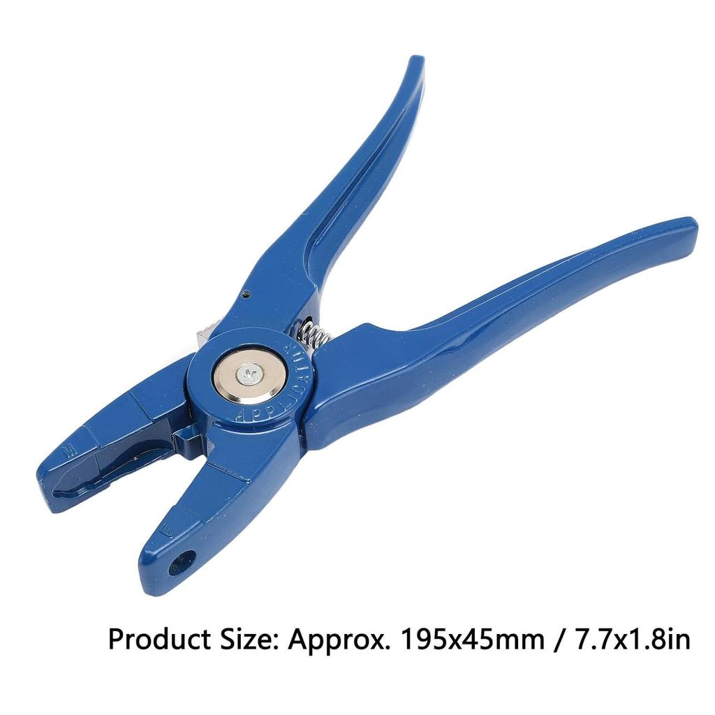 Livestock Ear Tag Applicator, 7.7 Metal Ear Tag Pliers Cattle Ear Tagger, Practical Ear Tag Tool Clamp, Animal Tool for Cattle Sheep Pigs Cow Goat