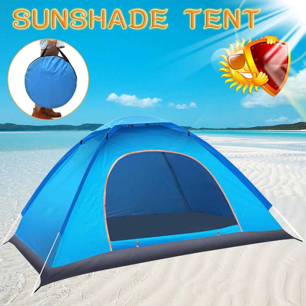 Pop-Up Beach Tent Sun Shelter UV Beach Shelter For Outdoor Sets Up