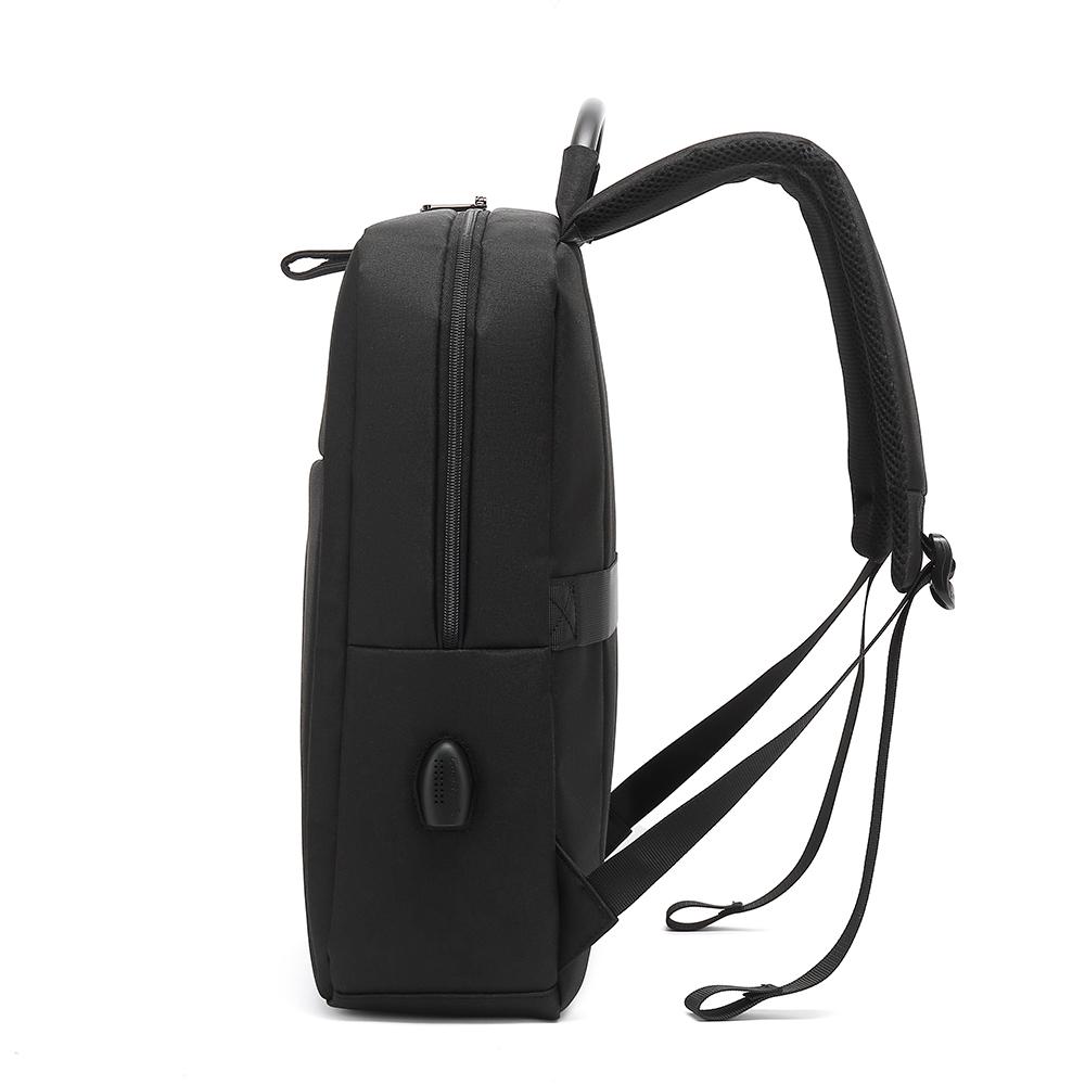 Мужские рюкзаки Cool Bell с USB-портом для зарядки Мужской деловой повседневный водонепроницаемый рюкзак для ноутбука 15,6 дюйма черный/серый CB-6107S