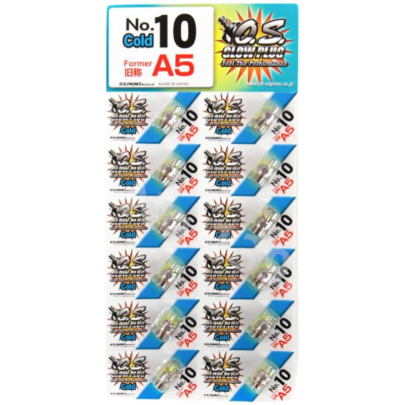 12pcs OS O.S. F No.8 No.6 A3 No.10 A5 Glow Plug Four Stroke Standard Spark Cold Medium Hot For Truck Nitro Engine Accessories