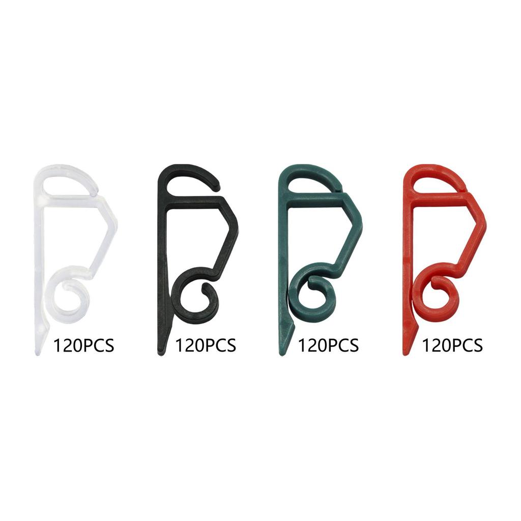 120 шт. S-образный крючок для рождественской елки, крючок для рождественской лампы, елка, цветная лампа, соединительные аксессуары, зажимы для водостока, водонепроницаемые светильники, крючок для подвешивания