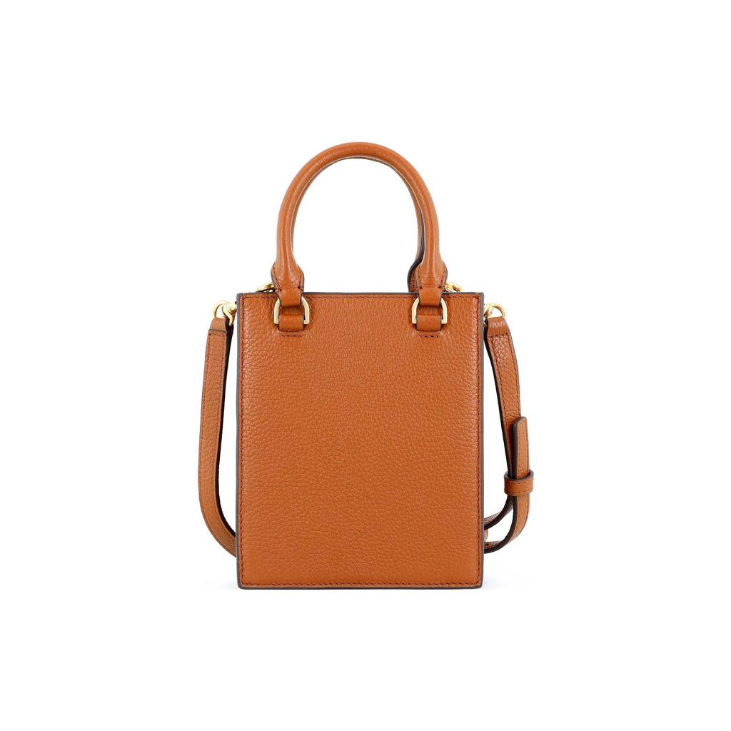 Tory Burch Blake Adjustable Detachable Shoulder Strap Leather Music Score Handbag Women handbags Brown 138274-912