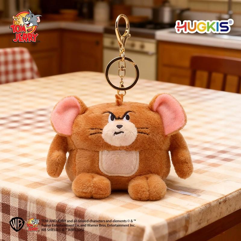 Official Tom Jerry Plush Keychain Toy Soft Stuffed Animal Pendant Bag Car Keys Gift