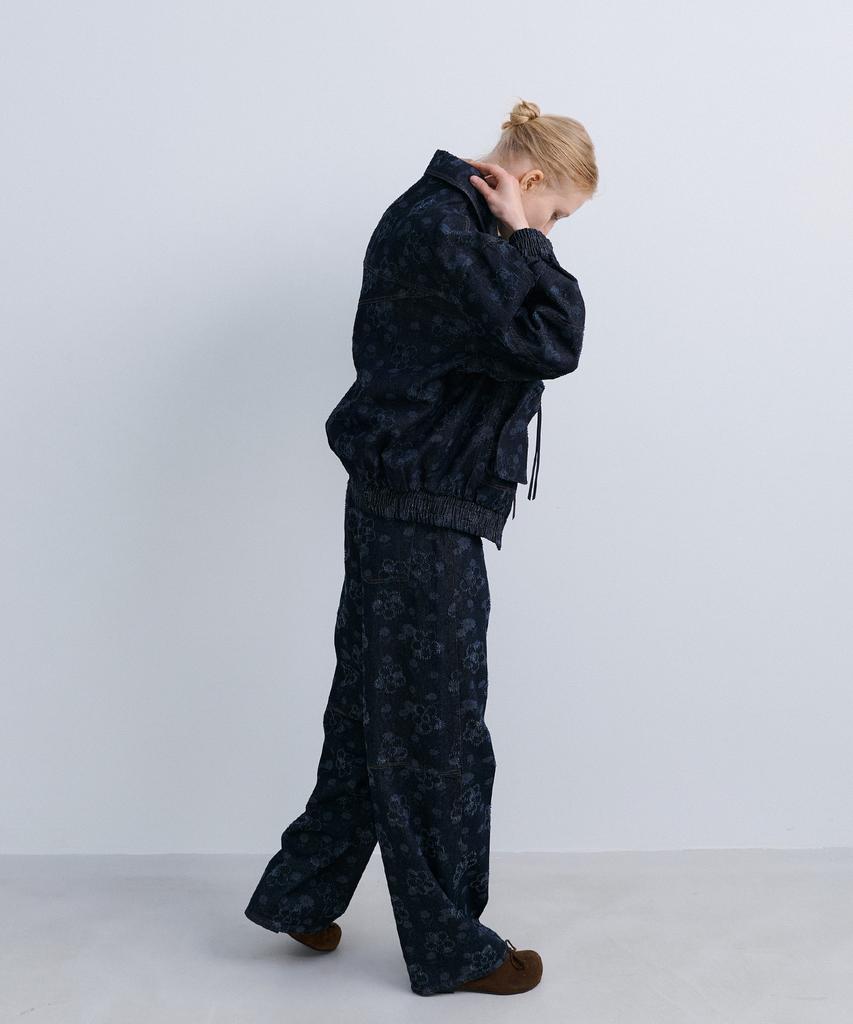 Epinggeulleo Flower Denim - Navy