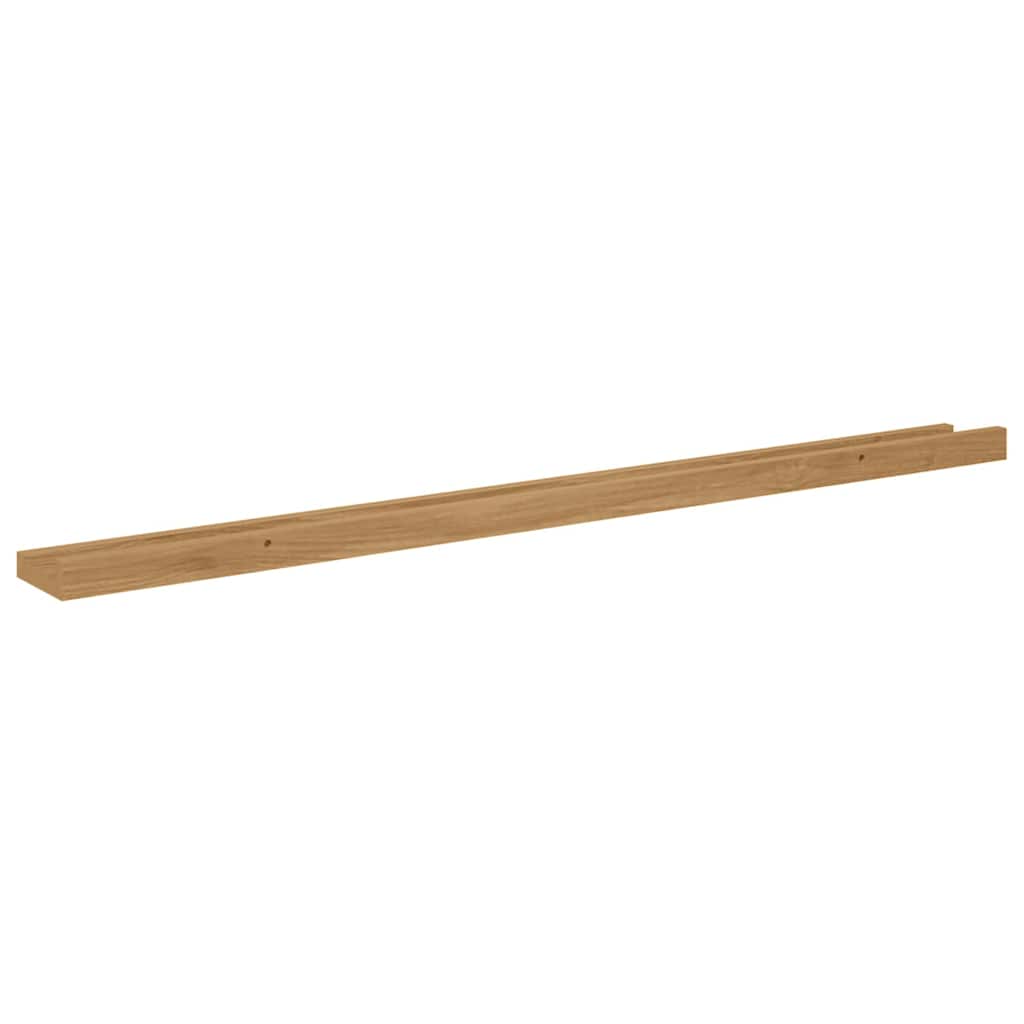 Wall Shelf with Shelf 4 pcs Brown 100 x 9 x 3 cm Particleboard