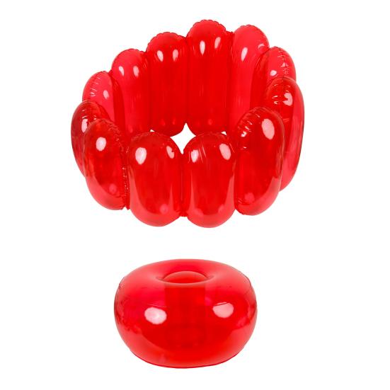 Надувной диван-кресло прозрачный герметичный ПВХ емкостью 250 фунтов портативный для использования в помещении гостиной