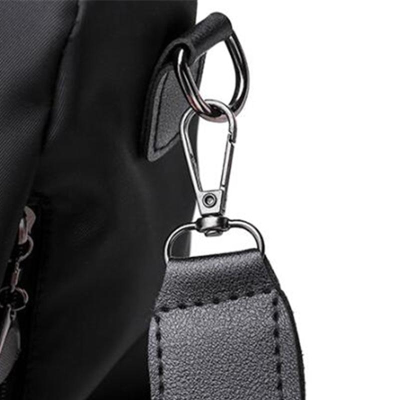 Yogodlns Oxford Backpack For Teenager Girls School Bags Solid Black Back Pack Women Youth Daily Bagpack Mochila Cartoon Cat Pendant