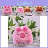 Plush Sweet Capybara Doll Cute Design In Brown And Pink Soft Fur Perfect Keychains For