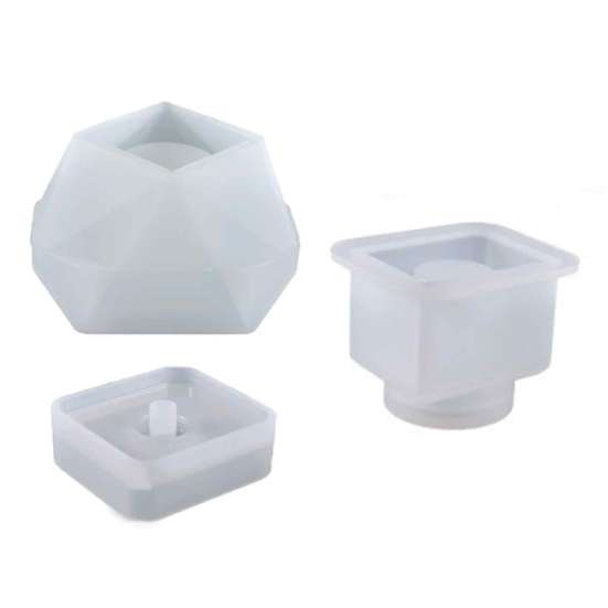 Perfume Container Molds 2/3Pcs DIY Bottle Silicone Mold, Spray Making Mould, Pump Fragrance Resin Epoxy Casting Gift for Crafting Enthusiasts Flexible