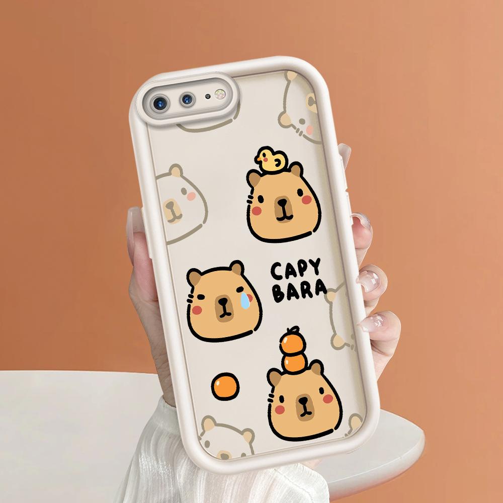 Милый мультяшный чехол Capy Bara для iPhone Samsung Galaxy Xiaomi Redmi POCO HUAWEI Honor противоударный резиновый мягкий гибкий чехол