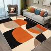 Nordic Style Orange Geometry Large Living Room Carpet Modern Decoration Bedroom Soft Non-slip Carpet Large Area Sofa Side Rug