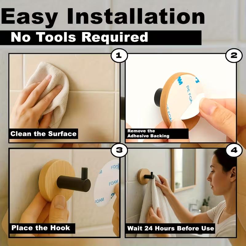 Self adhesive hook key decorative towel rack hook door hanger wall hanger kitchen bathroom storage cabinet