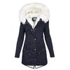 Women's Winter Padded Thickened Hooded Cotton Coat Mid-length Model Thin Warm Jacket