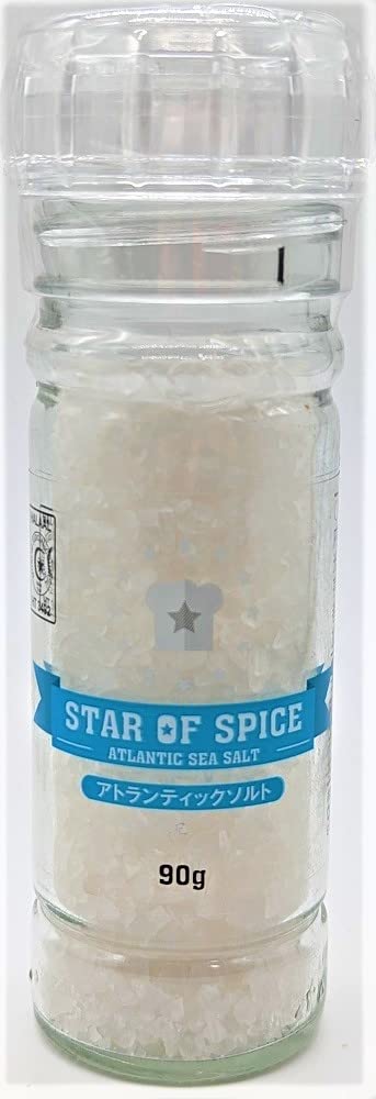 Atlantic Salt 90g Sea Salt Natural Salt with Mill Natural Coarse Salt with a Mellow Sprinkle On Grilled To Add Depth To the / / / Flavor. Yakitori,