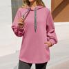 Womens Hoodies Casual Long Sleeve Drawstring Sweatshirt Pullover Tops Loose Oversized Clothes