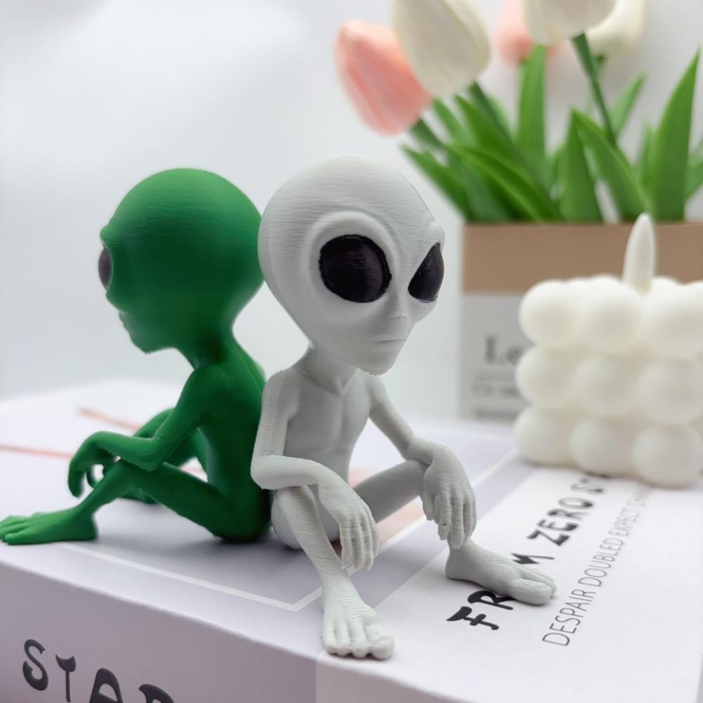 3D-печатные статуэтки фэнтезийных инопланетян, интересные космические украшения и забавные дизайны, подходящие для декора помещений/улицы