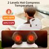 Electric Bionic Neck Shoulder Massager with 3 Level Mode Heated Kneading Muscle Relaxation Back Massage Pillow Full Body Use