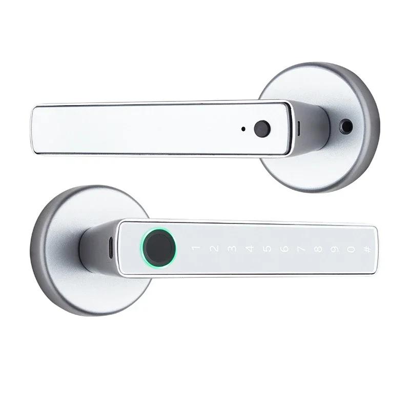 Tuya Smart Fingerprint Door Lock Bluetooth Wireless Password Unlock Keyless Entry Door Lock Home Security Remote Electronic Lock