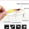 Portable Biomimetic Soft Hook Worm Silicone Sea Fishing Prawn Lure Shrimp Fake Bait