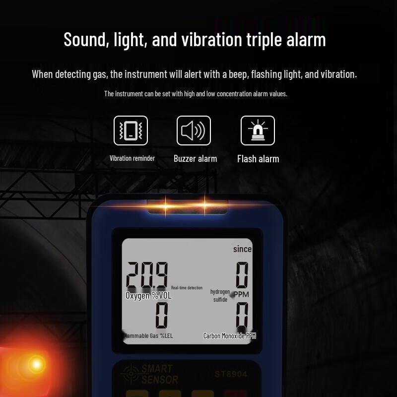 Sima 4-in-1 Multi-Gas Detector ST8904