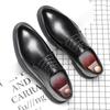 Business Leather Shoes Men'S Korean Version Of Spring Casual Groom Wedding Shoes British Black Best Man Dress Shoes 19932-G