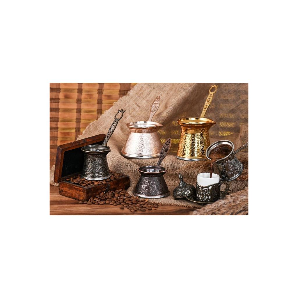 Чугунный кофейник с османским мотивом на 4 человека