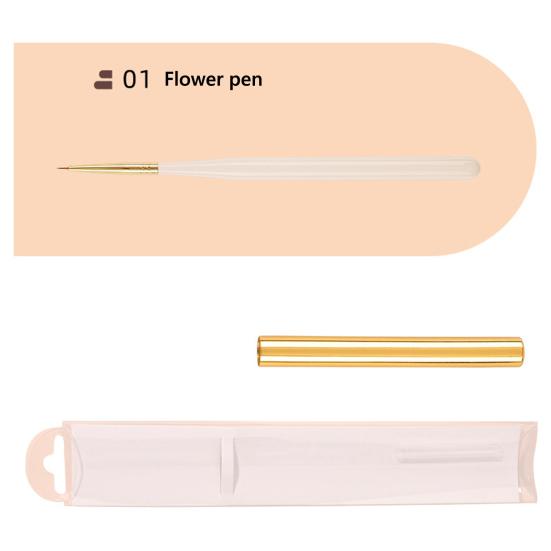 Кисть для дизайна ногтей Кисть для наращивания ногтей Гелевая гелевая кисть Строитель Кисть для ногтей Кисть для художественного лайнера