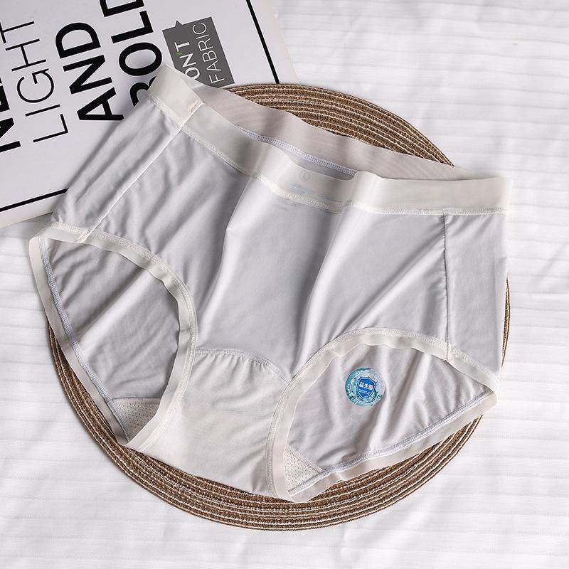 Женское весенне-летнее ультратонкое милое бактериостатическое дышащее быстросохнущее нижнее белье из ледяного шелка