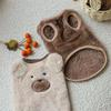 S-3XL Autumn Winter Pet Dog Clothes Brown Beige Fleece Warm Vest Pet Clothes For 1.5-11.5 kg Small Medium Dogs Cats