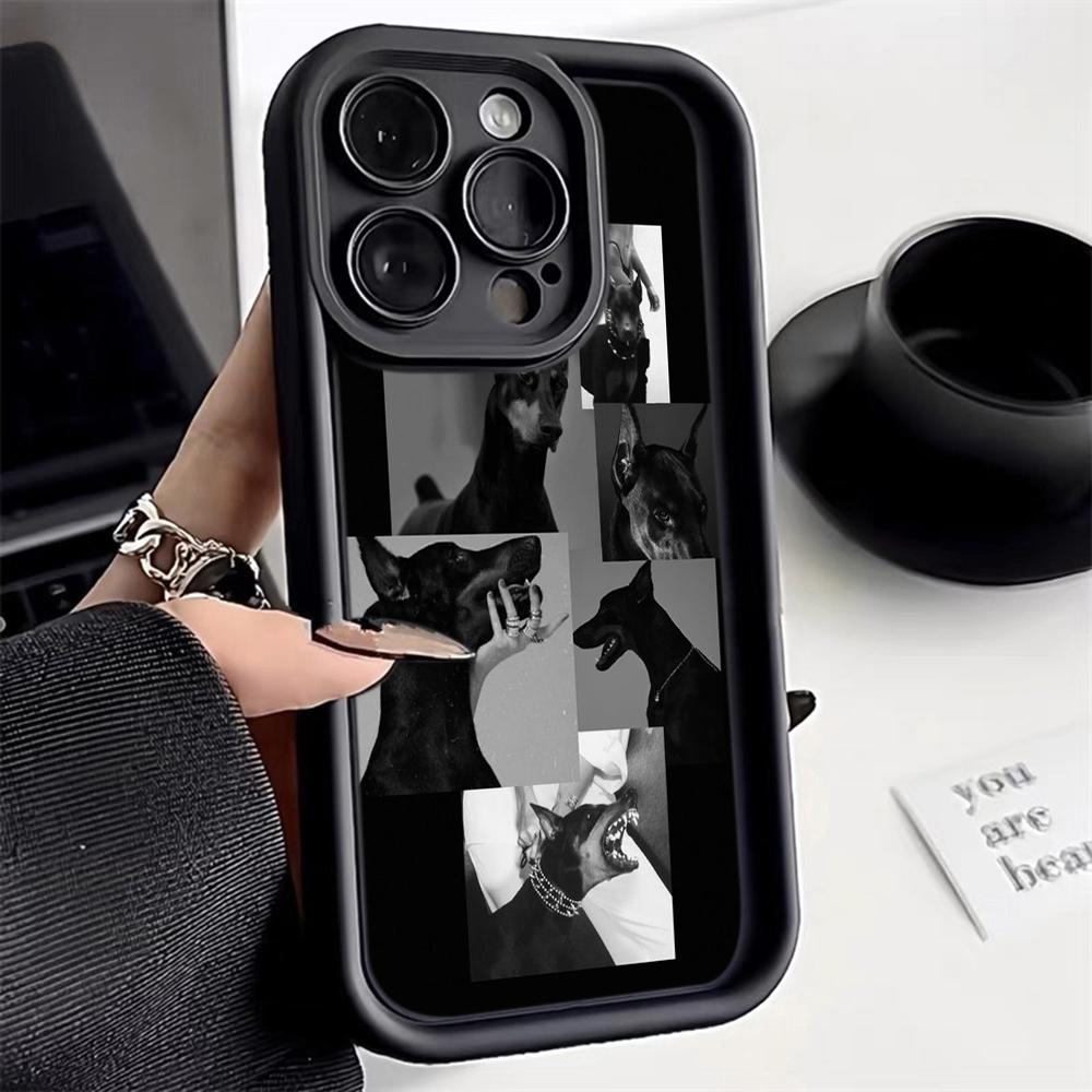 LZ14 Dog Doberman Animal Art силиконовый чехол для телефона Infinix Smart 9 Hot 40i Tecno Camon 20 Moto G22 G30 OnePlus Google Pixel 9 противоударный задний чехол