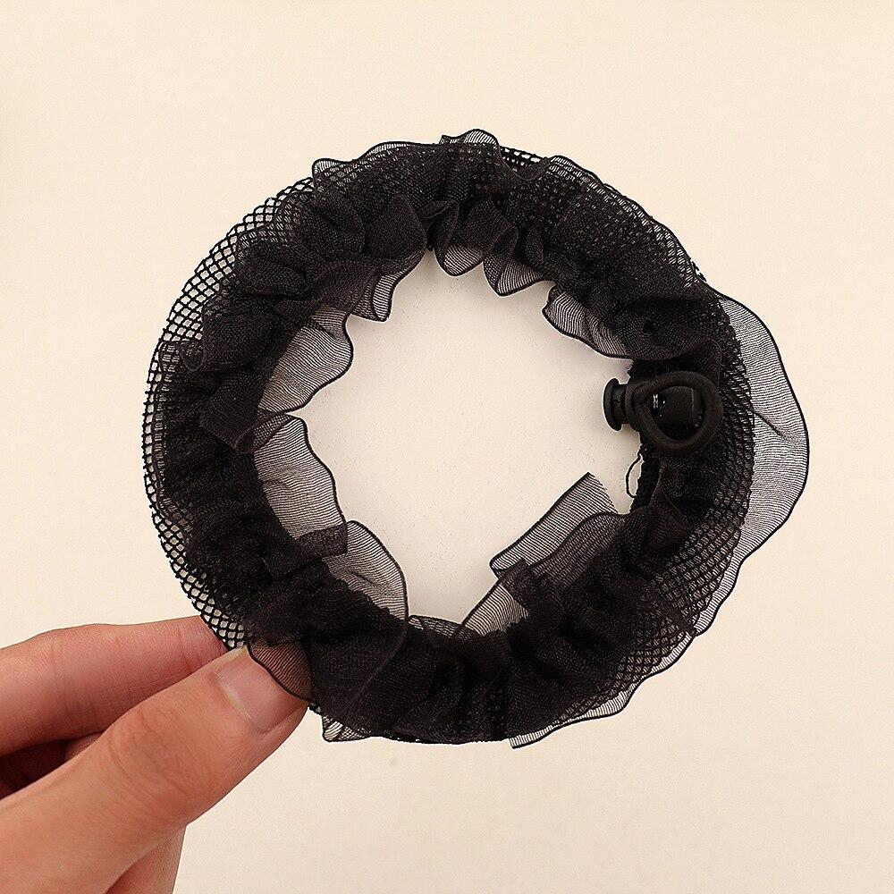 Невидимая сетка для волос, сетчатый карман, бесшовная повязка на голову для девочек, головные уборы для балета и танцев, пучок для волос, головной убор, аксессуары для волос, головной убор