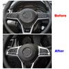 Для Nissan Juke, кнопка переключения рулевого колеса автомобиля, чехол с блестками, украшение для интерьера, аксессуары для отделки, матовое серебро