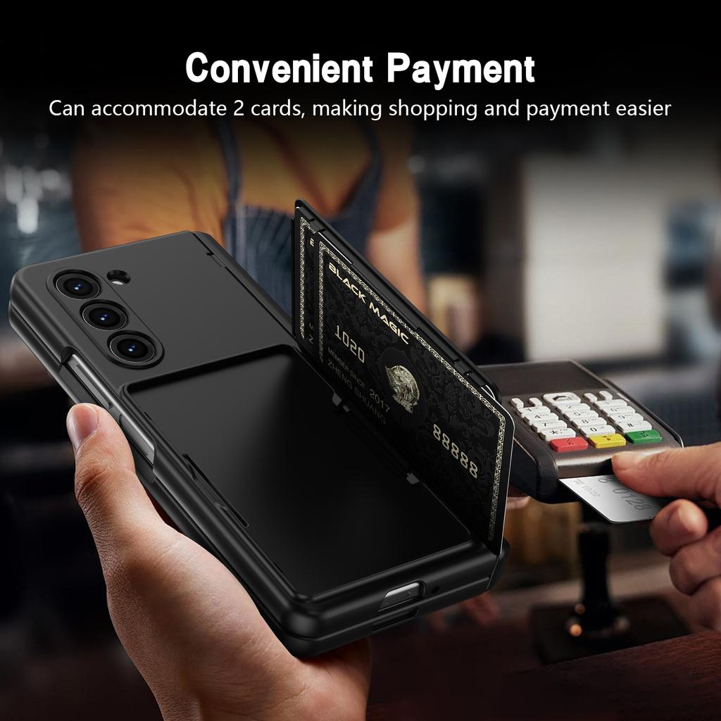 Чехол-держатель для карт для Samsung Galaxy Z Fold 8 Ultra Fold8 Fold7 Fold 7 6 5 4 3 Fold6 Шарнир Защитная пленка на все тело из стекла