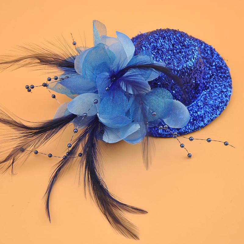 1 шт. Заколки для волос Перо Женские аксессуары для волос Фасинатор Головной убор Декор из жемчуга