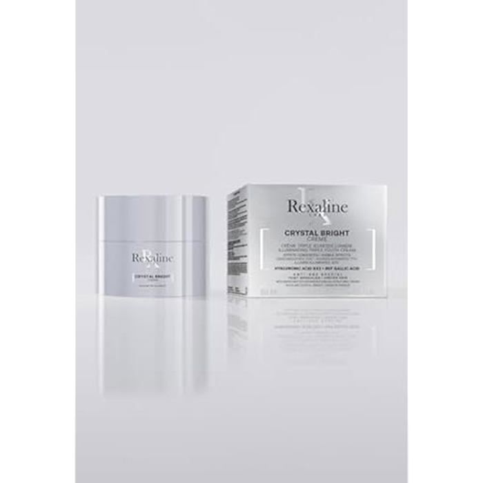 Rexaline - Крем Crystal Bright - Мультисовершенствующий крем - Крем для лица с Гиалуроновой кислотой увлажняющий, выравнивающий и