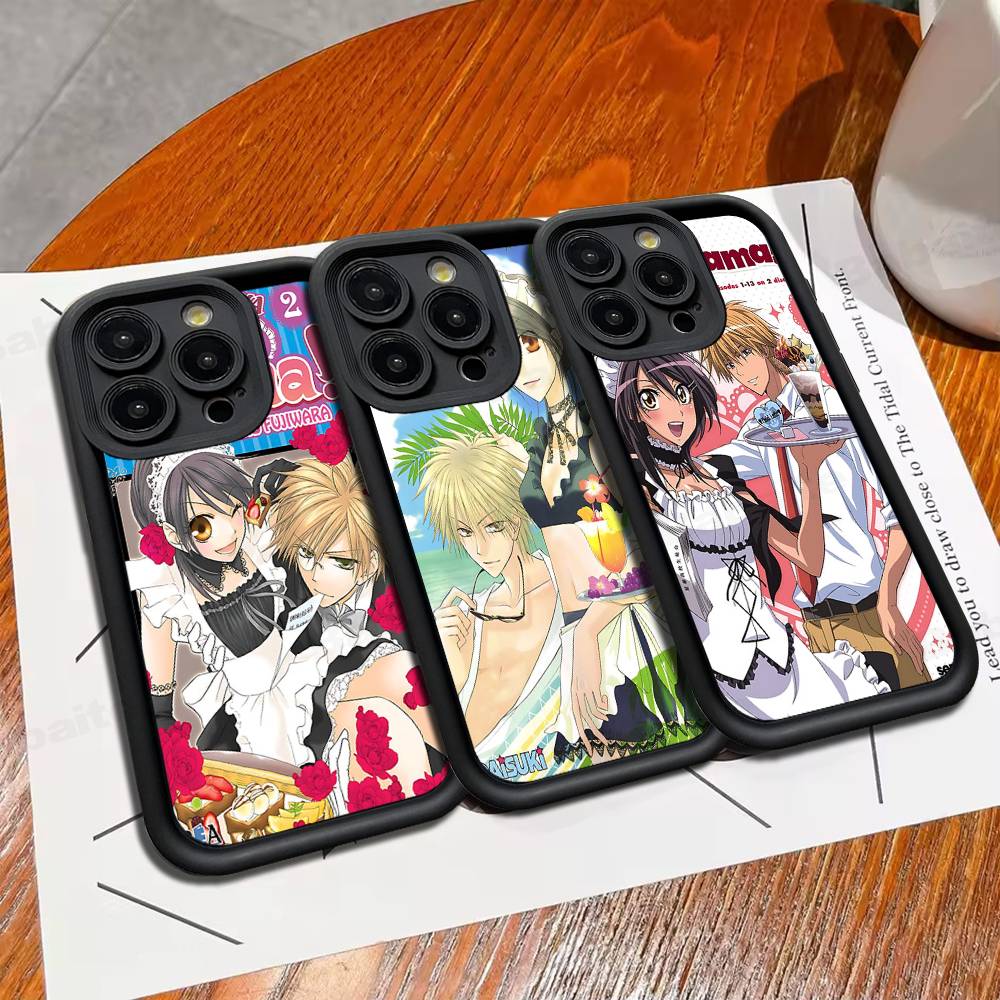 Kaichou Wa Maid-Sama Для iPhone 17 Pro Max 16 15 14 13 12 11 Plus Черный Мягкий Чехол для Телефона