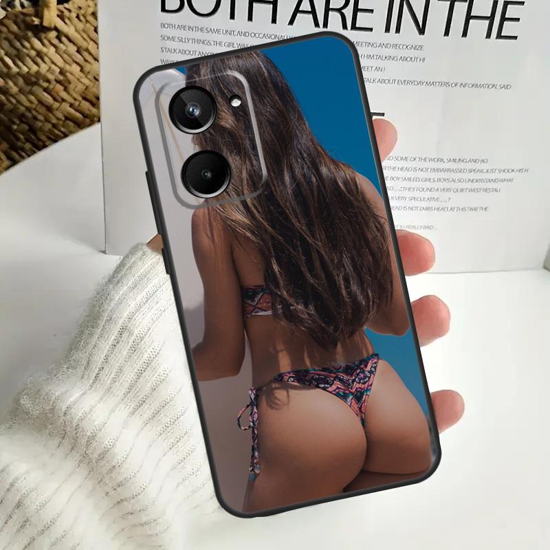 Exotic Sexy Ass Bikini Girl For Realme GT Neo 5 GT5 9 10 11 12 Pro Plus C30 C31 C33 C35 C25s C21Y C51 C55 C67 C53 Case