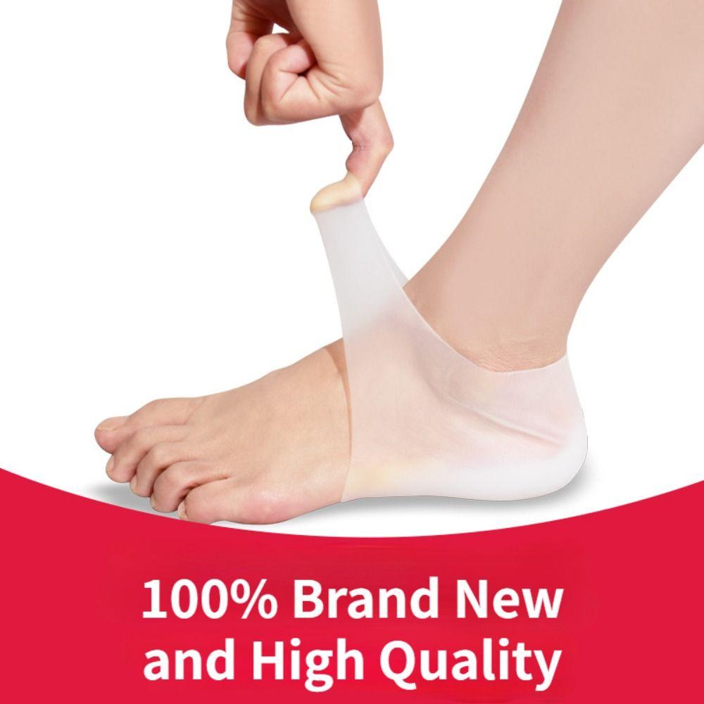 Portable Invisible Height Increased Insole Elastic Silicone Heel Cushion Unisex Shoe Sole Gel Heel Pads