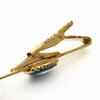 Used Wedgwood cuffs Tie pin set metal gold blue plating