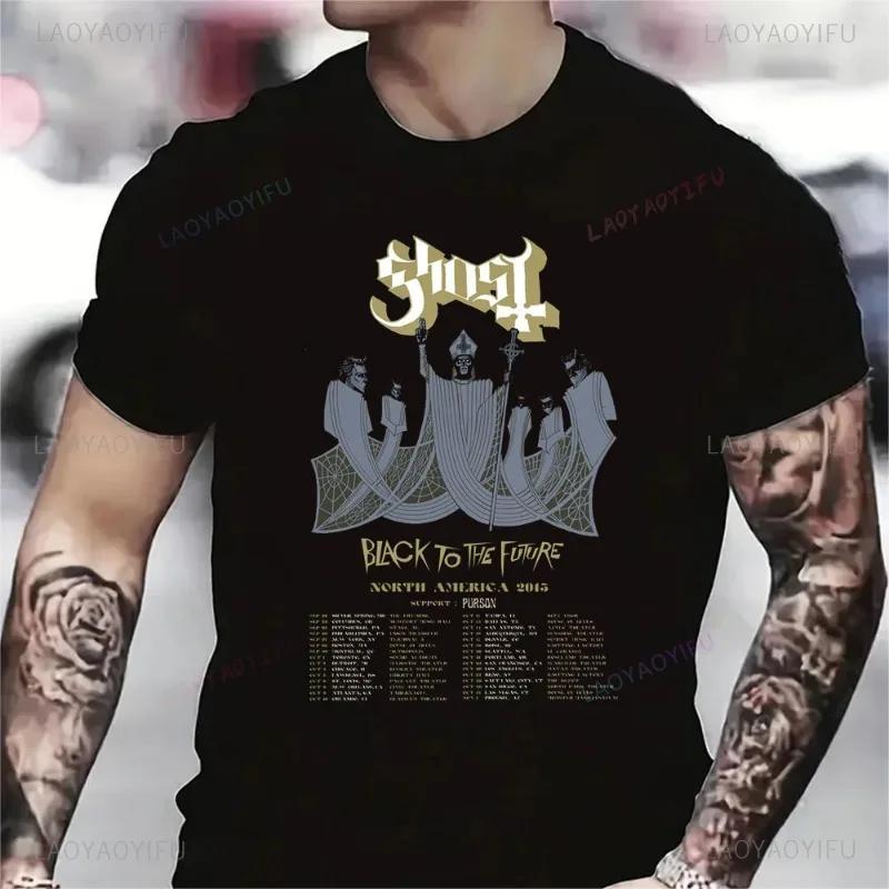 Funny Ghost BC Heavy Rock Band T-Shirts for Men Women O Neck Summer Casual Cotton Short Sleeve Tees Fashion Streetwear Men Tops