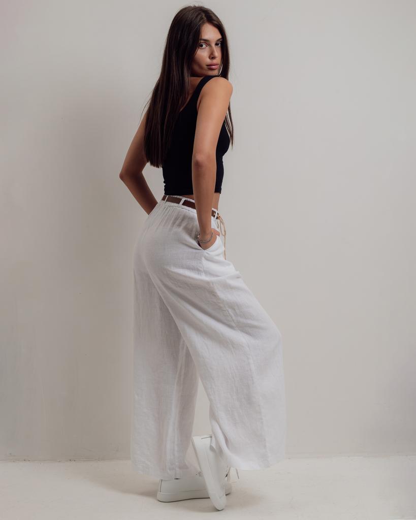 Брюки женские JIMPANY 2609 42 белые льон