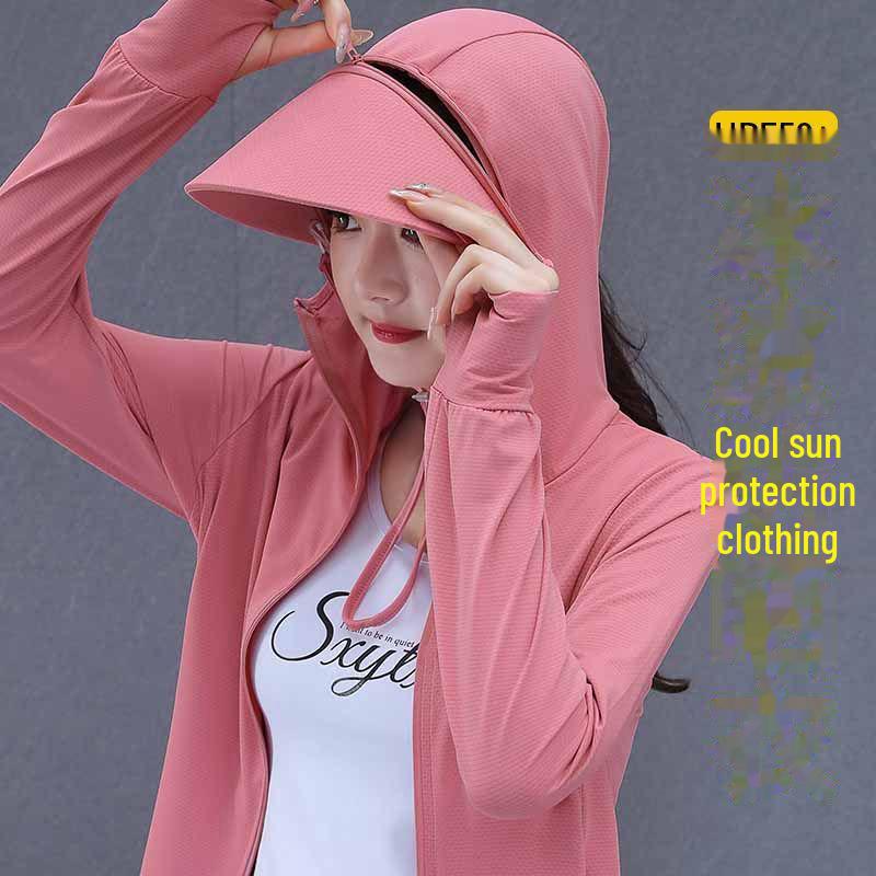 Унисекс UPF50+ Куртка Ice Silk Sun Protection - Защита от УФ-излучения, Легкая, Воздухопроницаемая, Идеально подходит для рыбалки и активного отдыха