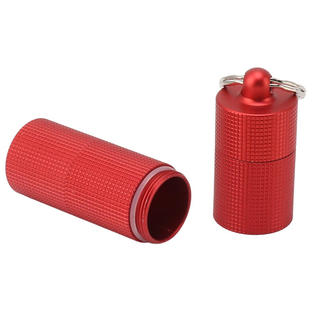 Брелок для лекарств, чехол с 3 отделениями, водонепроницаемый металлический дорожный держатель для таблеток и капсул