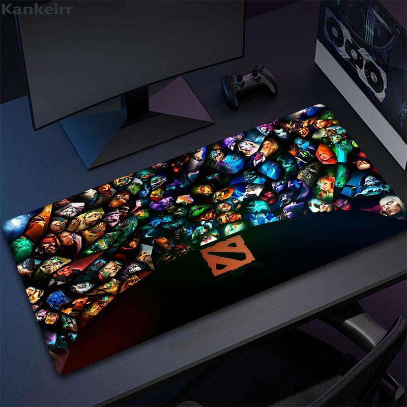 Коврик для мыши Dota 2 Большой коврик для клавиатуры Игровой коврик для стола Laptop Противоскользящий Офисный Натуральный каучук Геймерский Настольный dota2 Коврик для мыши Pc