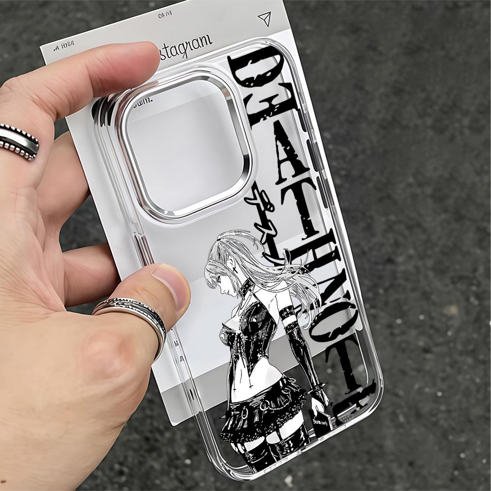 Чехол для телефона Аниме D-Death Note Для iPhone 17 16e 16 15 14 13 12 11 mini Pro Max X XR XSMAX 8 7 Air Plus Прозрачный Мягкий Чехол